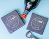 Personalised Engraved Slate Coaster Square - Let's Get Wet!