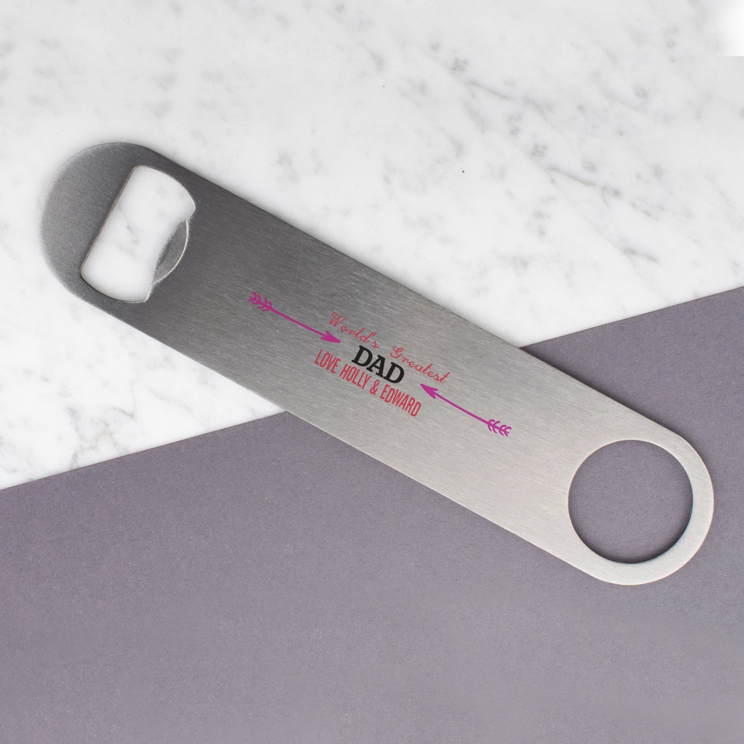 Personalised Engraved Bottle Opener Perfect Gift for Dad Happy Fathers Day