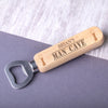 Personalised Engraved Wooden Bottle Opener - Mancave Time