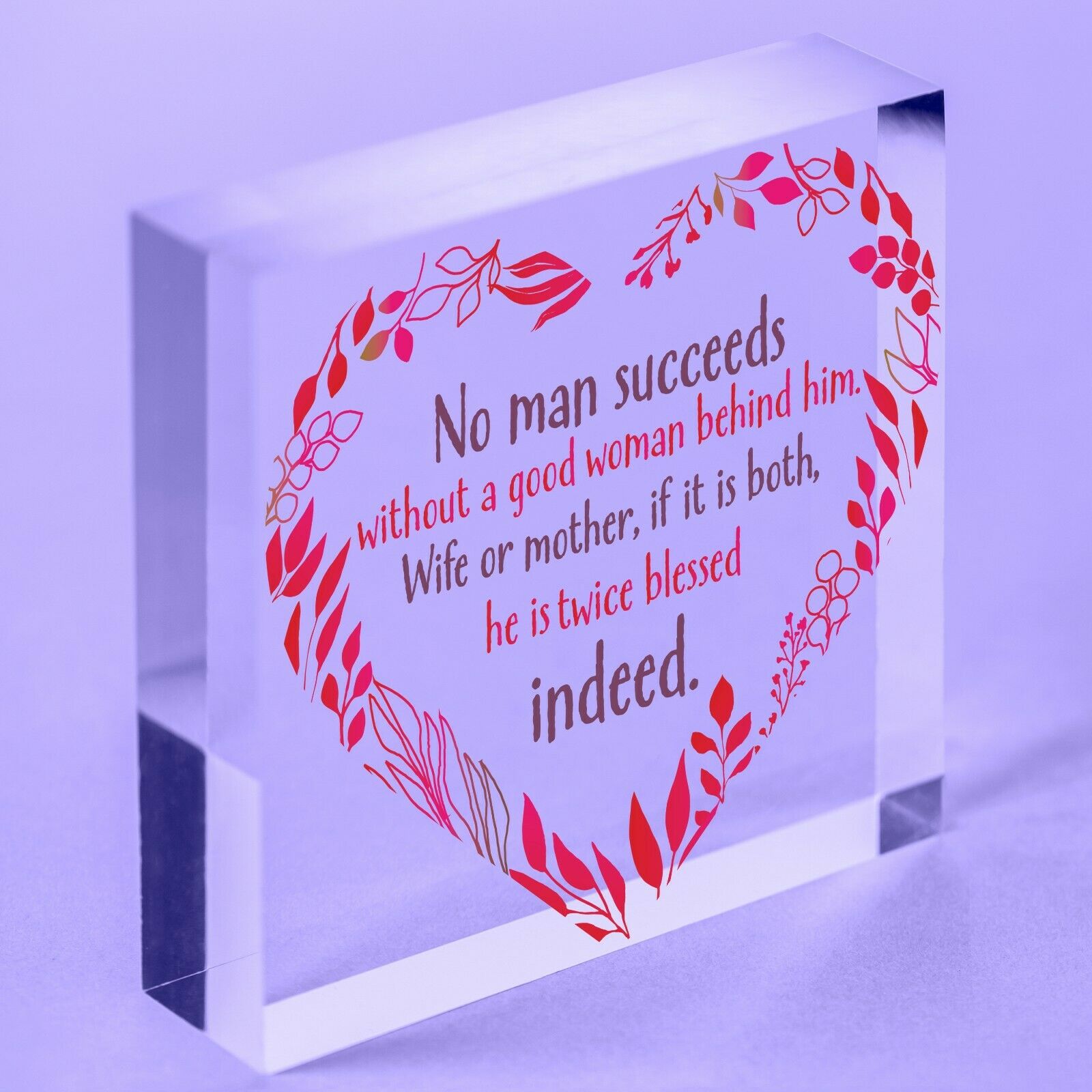 Mother And Son Gifts Acrylic Block Mothers Day Gift From Son Mum Birthday Gifts