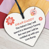 Dear Daddy From Bump Gifts Wood Heart Dad To Be Father Baby Son Daughter Card