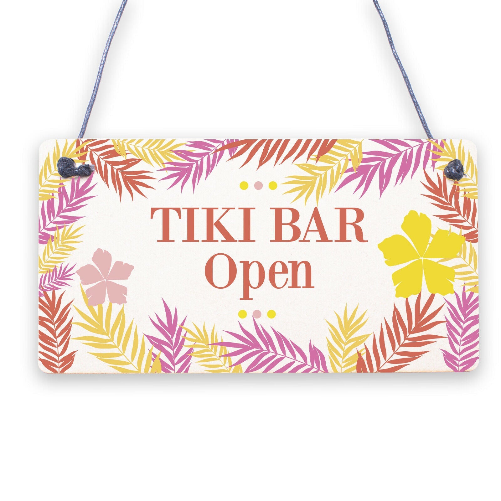 Tiki Bar Open Hanging Bar Plaque Beer Cocktail Beach Decoration Sign Friend GIFT