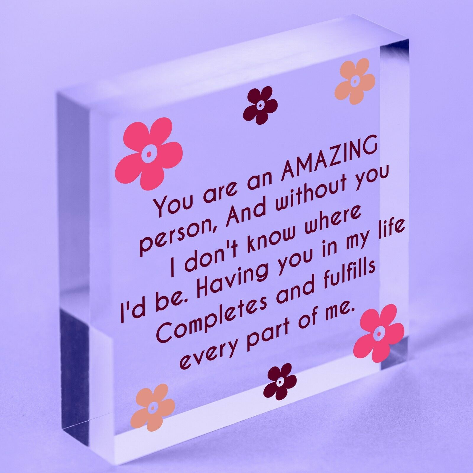 A Friend Like You Friendship Friend Sign Plaque Gift Chic Acrylic Block