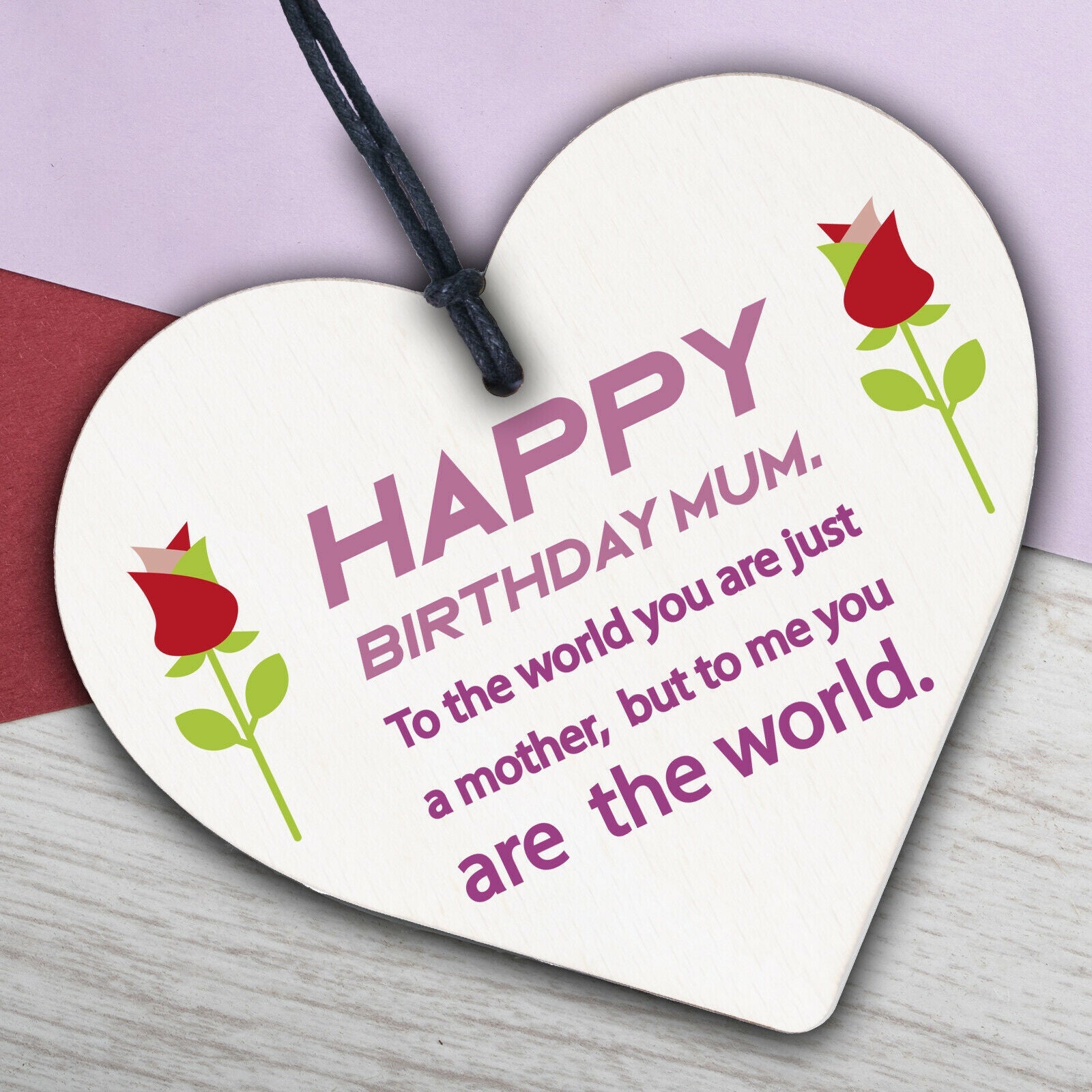 Happy Birthday Mum Heart Mummy Funny Special Card Baby Son Daughter Love Gifts
