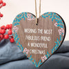 Christmas Gifts For Best Friend Christmas Card Friendship Friend Heart Plaques