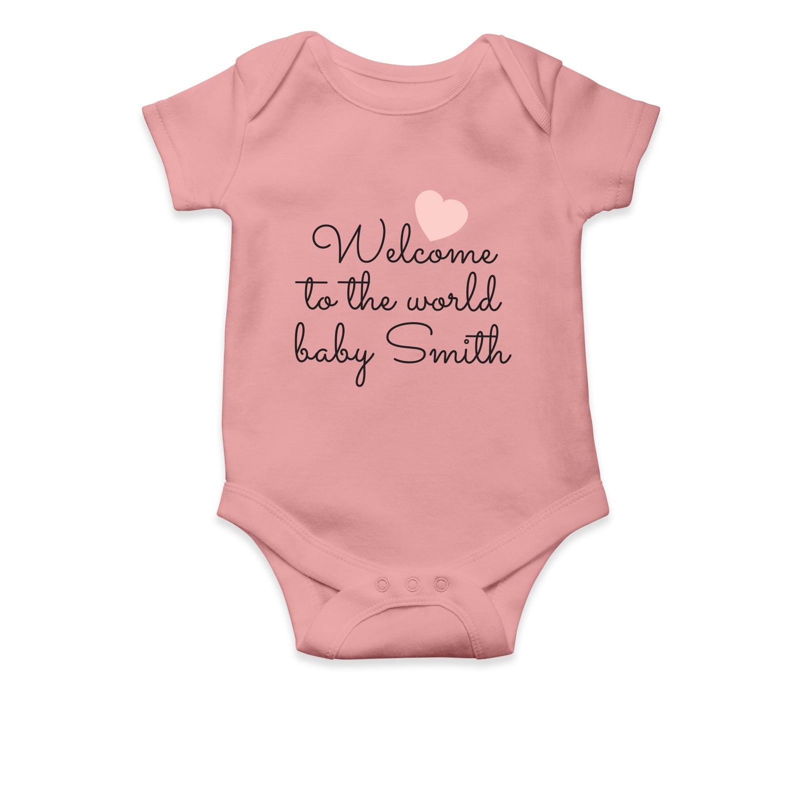 Personalised White Baby Body Suit Grow Vest - For Her