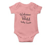 Personalised White Baby Body Suit Grow Vest - Welcome Smallest