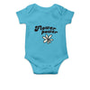 Personalised White Baby Body Suit Grow Vest - Flowers