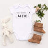 Personalised White Baby Body Suit Grow Vest - Little Star
