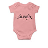 Personalised White Baby Body Suit Grow Vest - Galaxy