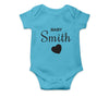 Personalised White Baby Body Suit Grow Vest - Cursive