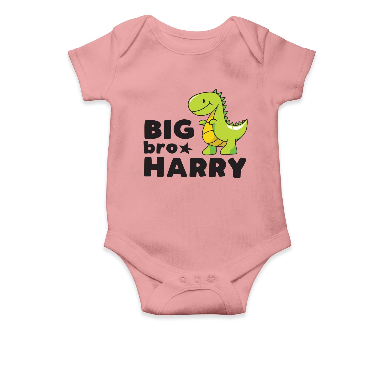 Personalised White Baby Body Suit Grow Vest - Dino