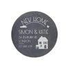 Personalised Engraved Slate Coaster Round - Home Special