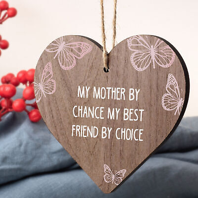 Best Friend Plaque Mum Mummy Birthday Christmas Gift Heart Keepsake Daughter Son