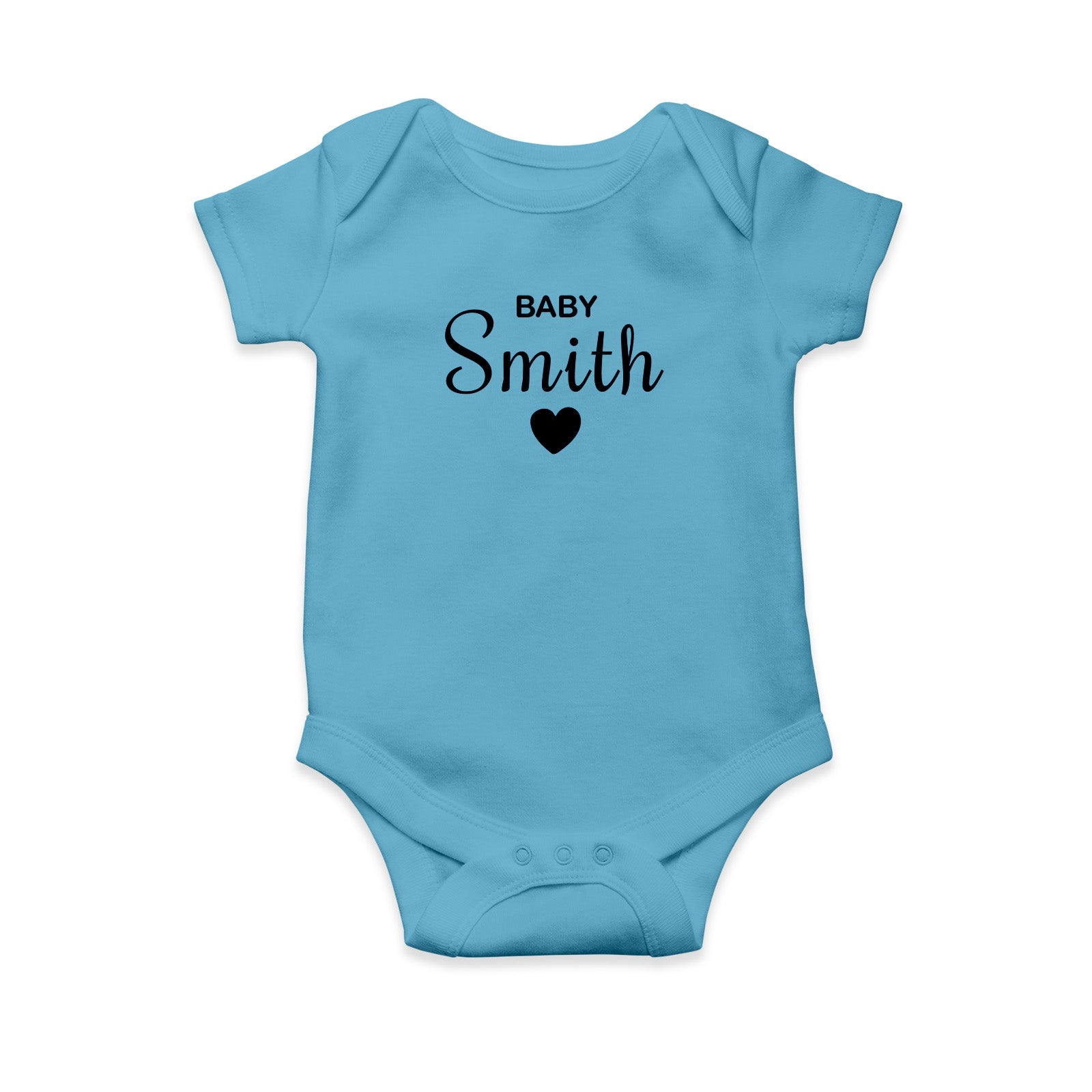 Personalised White Baby Body Suit Grow Vest  - Middle Heart