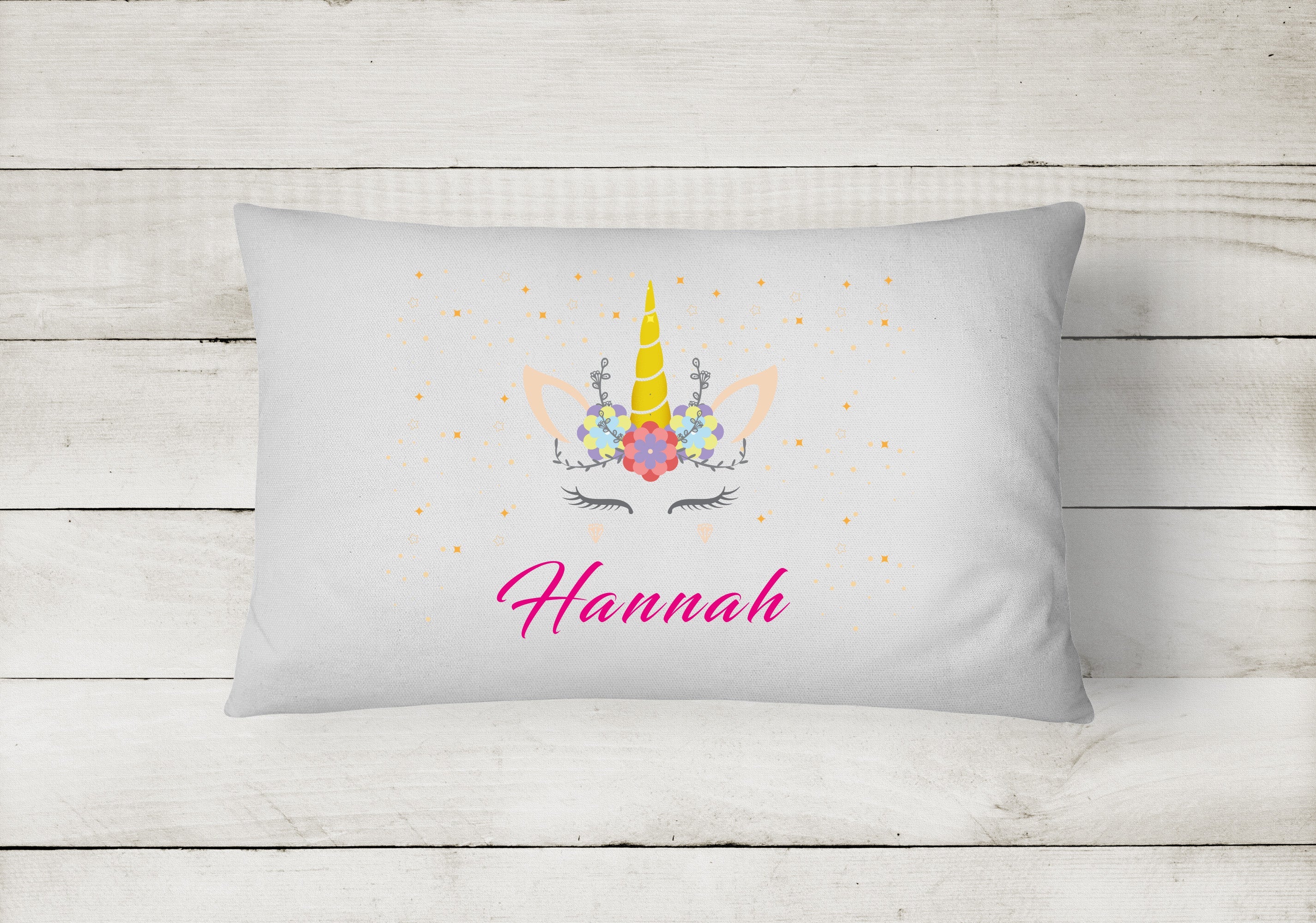 Unicorn Pillowcase Personalised - Perfect Gift - Colourful