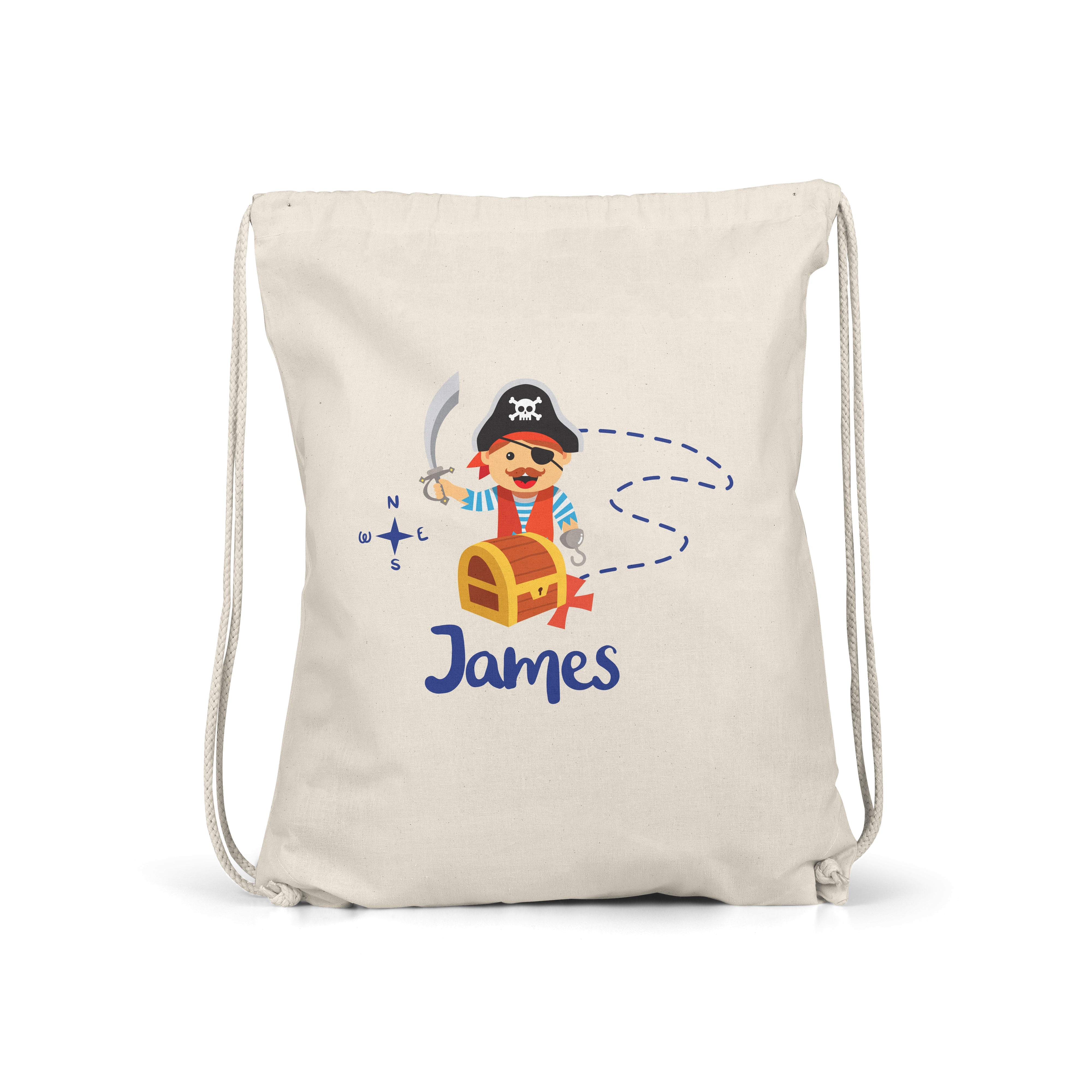 Pirate - Personalised Kids Gym Bag - Multiple Designs - Perfect Gift