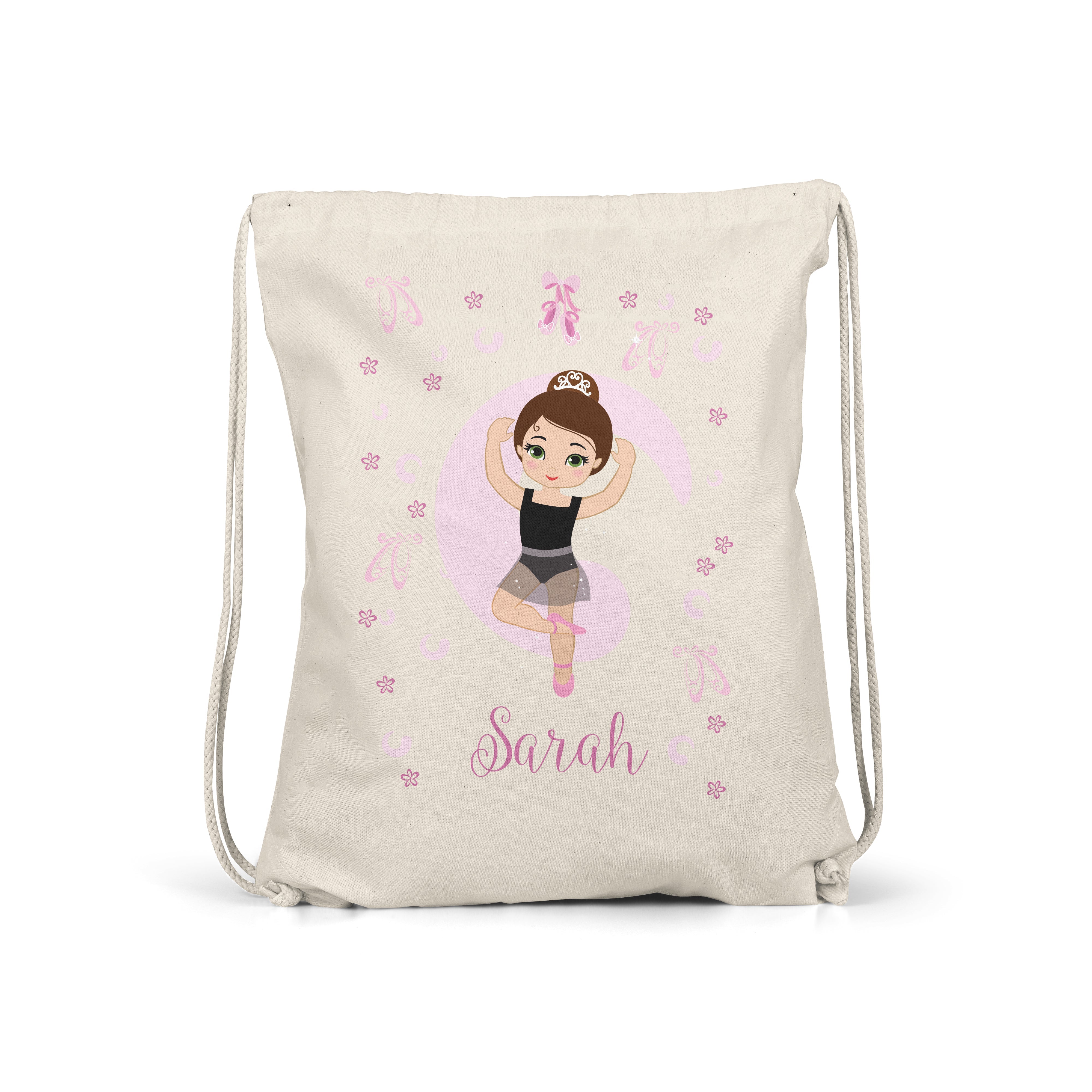 Ballerina - Personalised Kids Gym Bag - Dance Time!