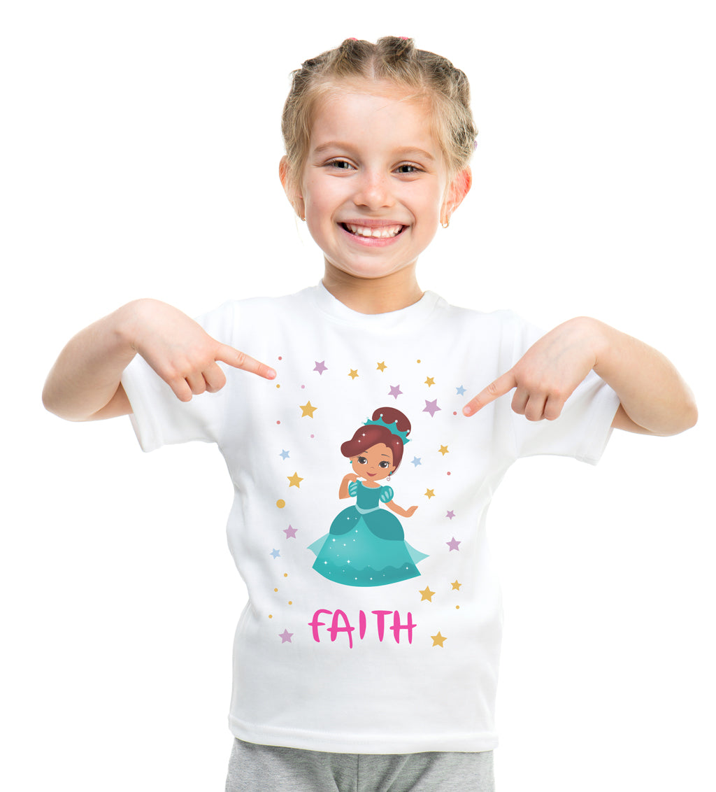 Personalised Princess T-Shirt - Green