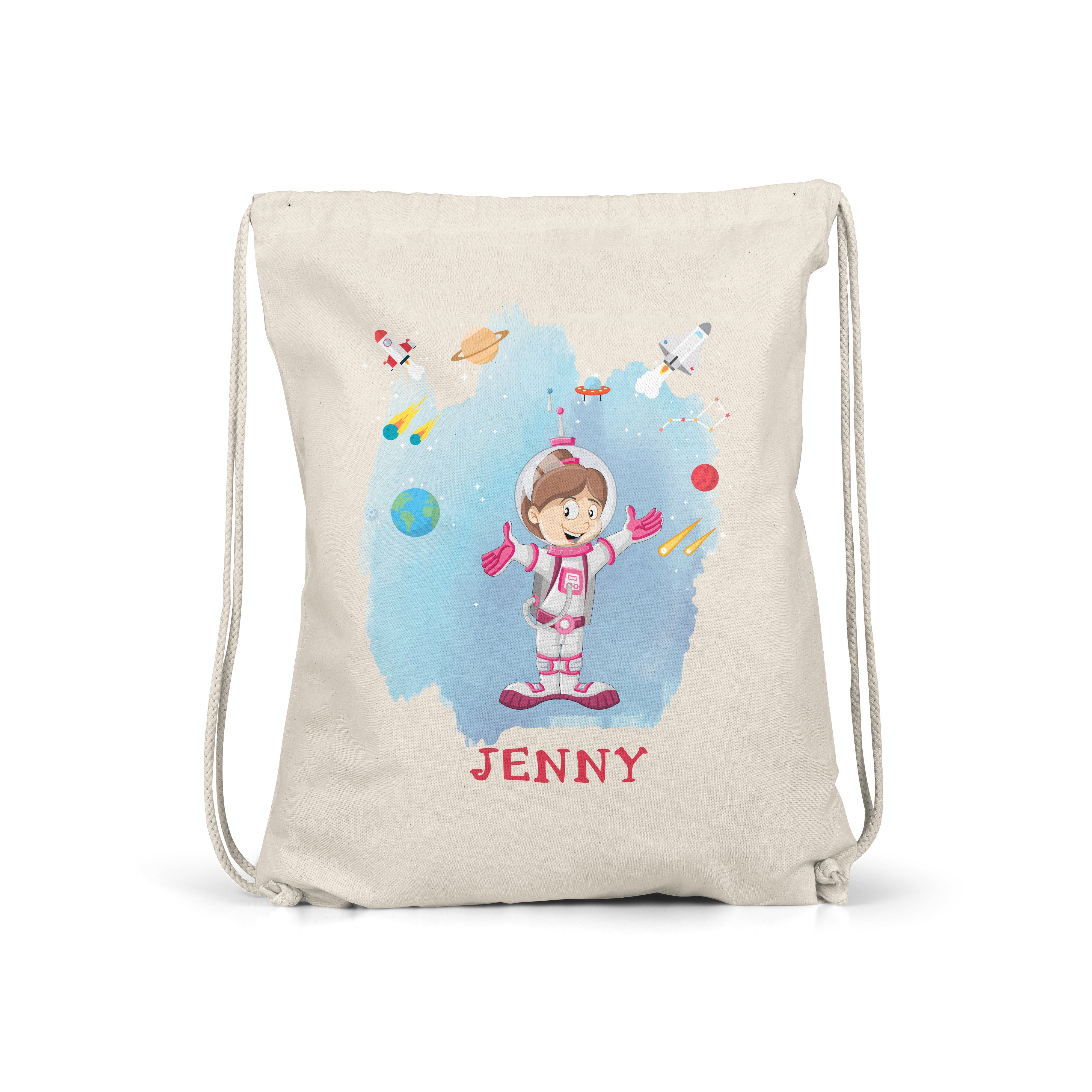 Space -  Personalised Kids Gym Bag - Arrival