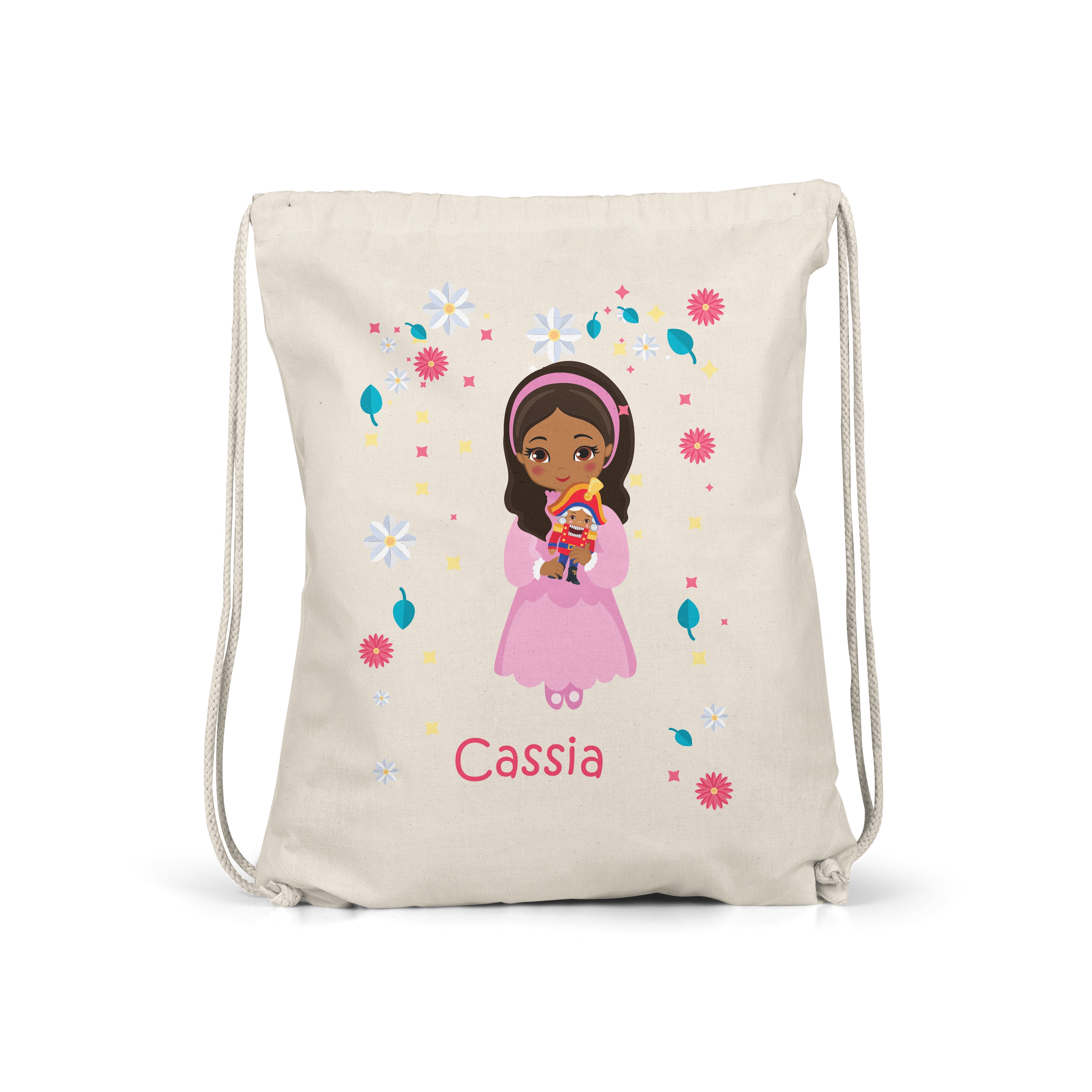 Princess - Personalised Kids Gym Bag - Pink