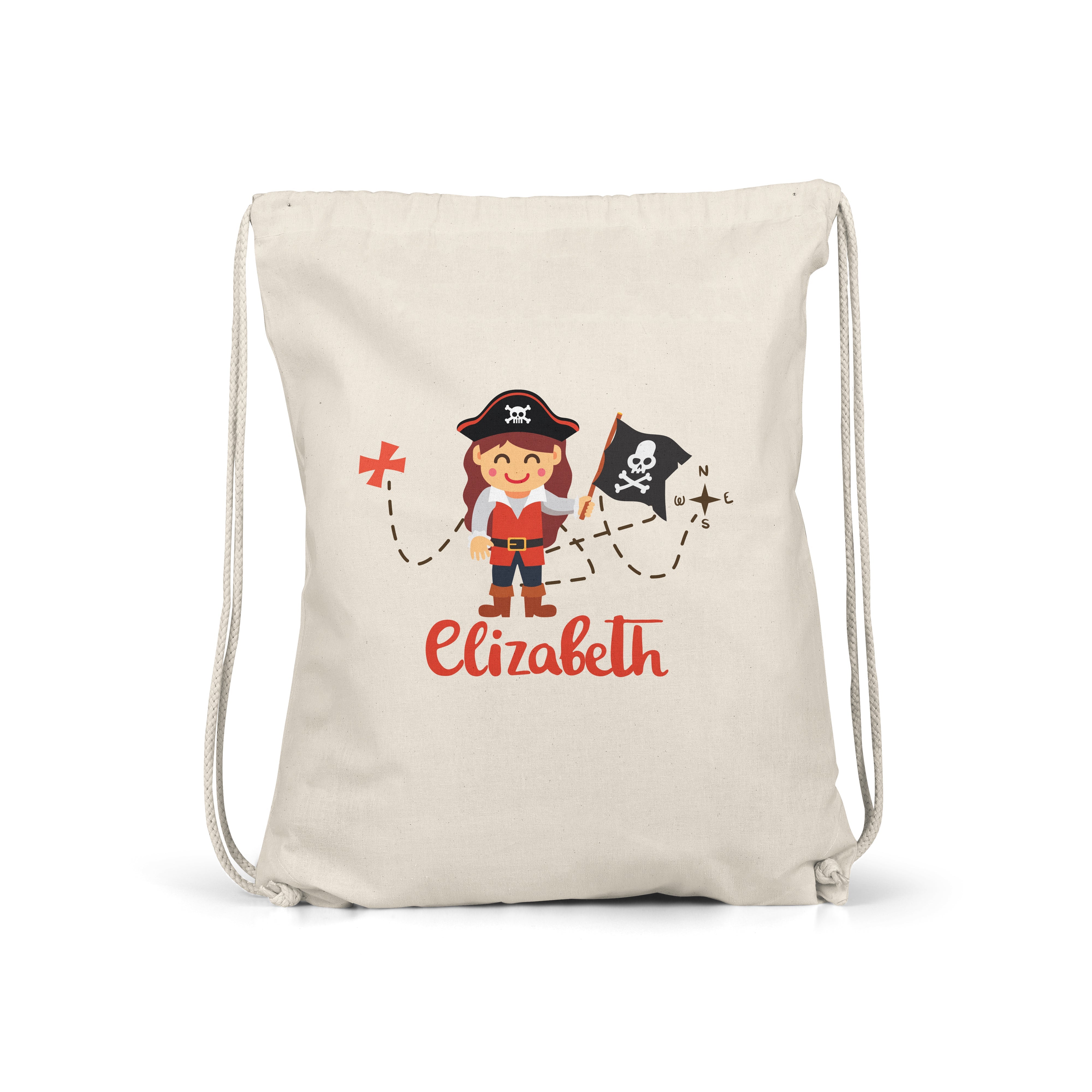 Pirate - Personalised Kids Gym Bag - Multiple Designs - Perfect Gift - Flag