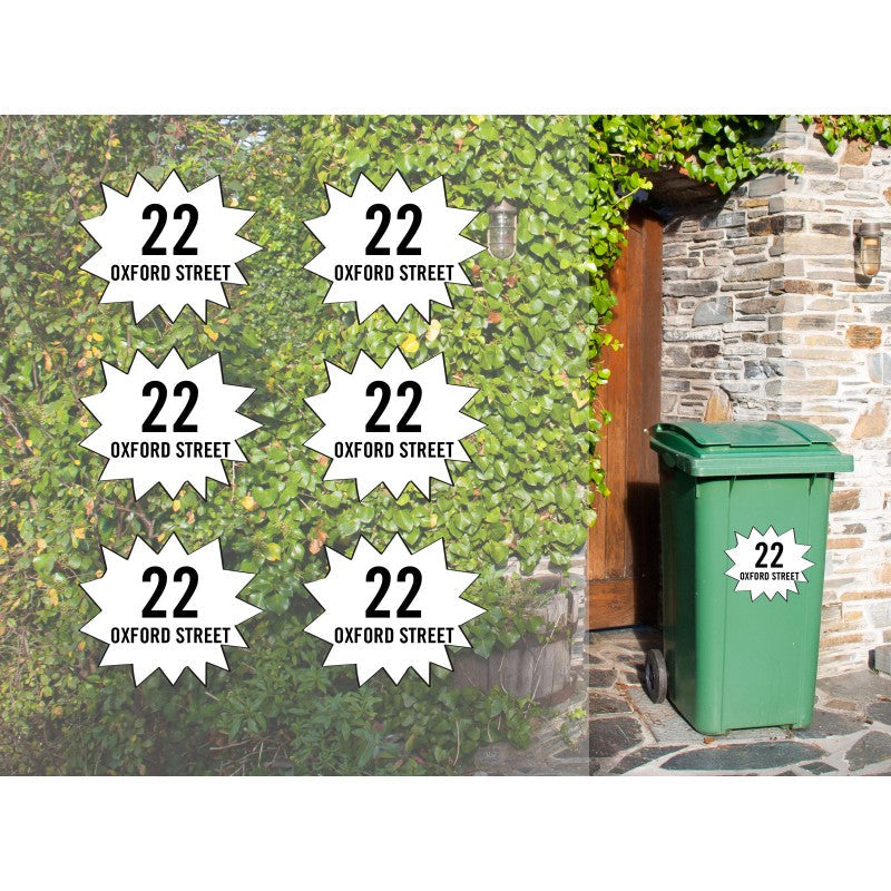 Personalised Bin Sticker - Number