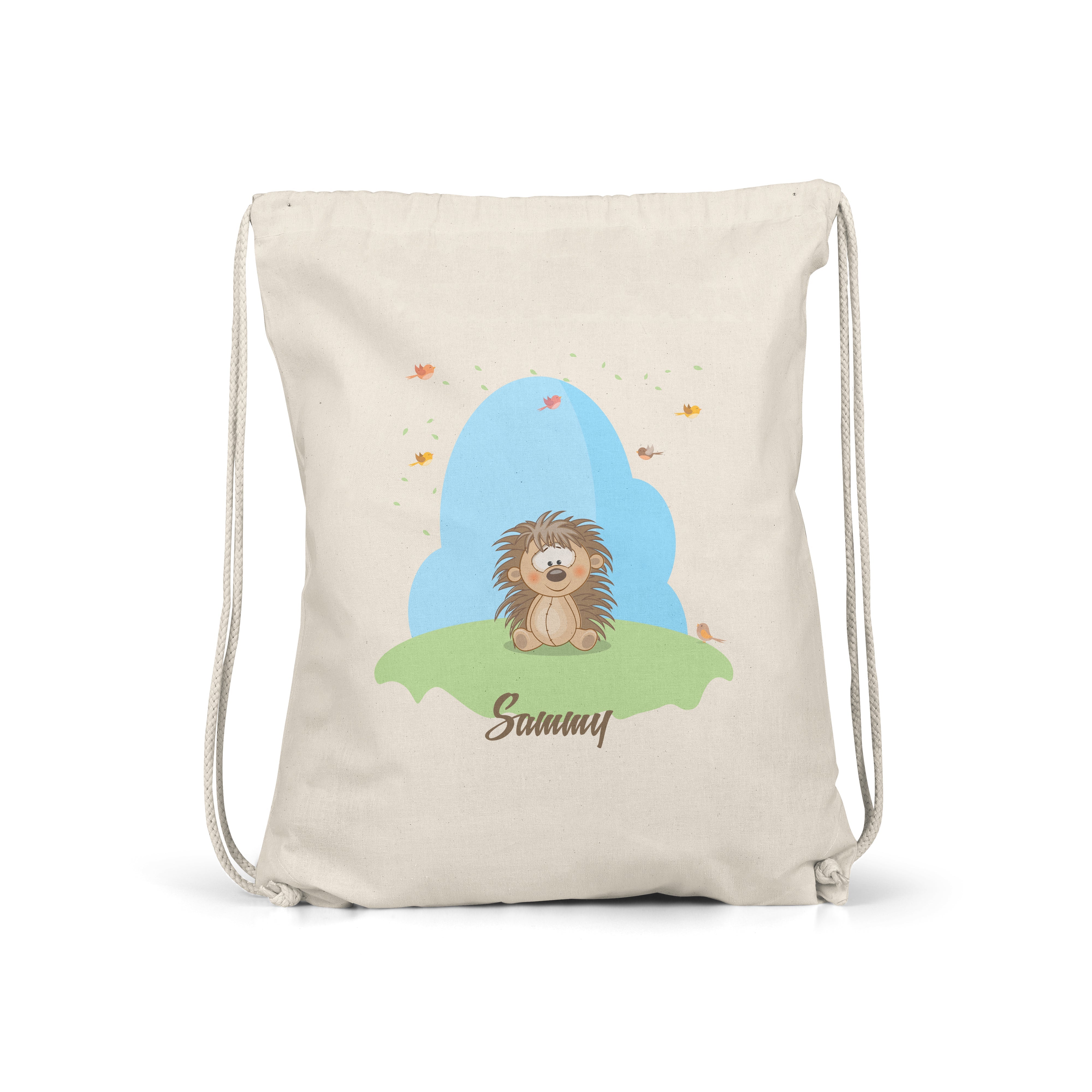 Cute Animals - Personalised Kids Gym Bag - Porcupine