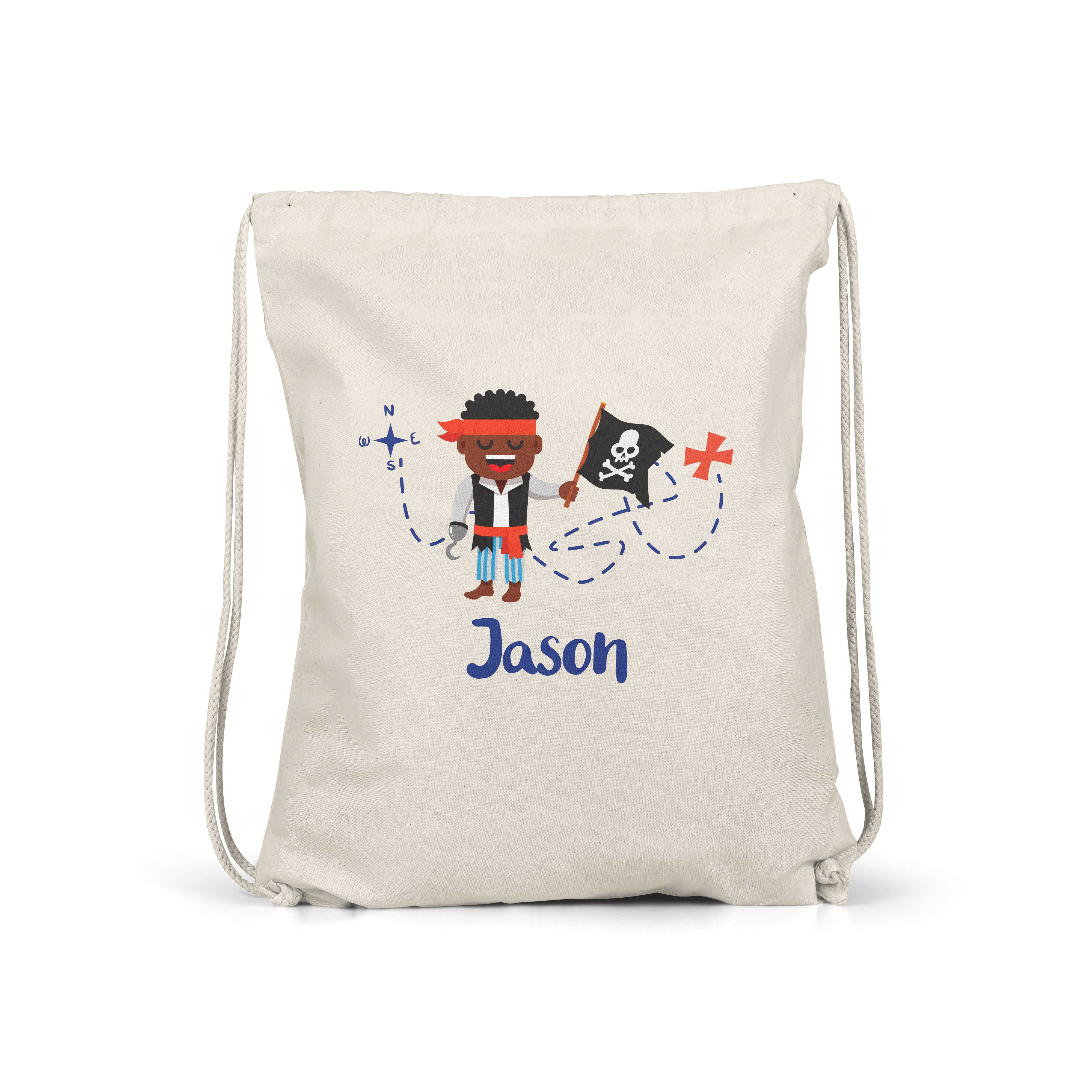 Pirate - Personalised Kids Gym Bag - Multiple Designs - Perfect Gift - X Spot