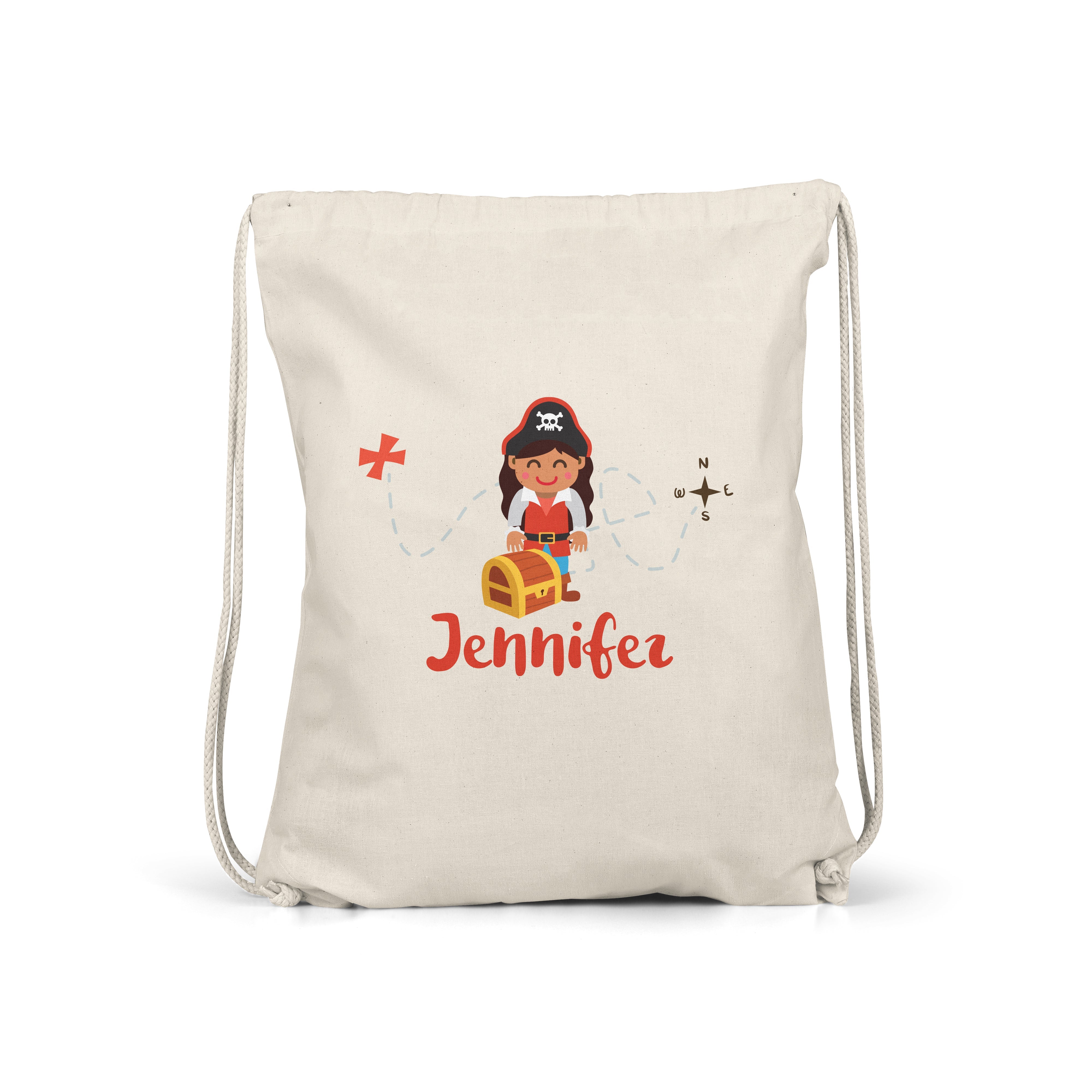 Pirate - Personalised Kids Gym Bag - Multiple Designs - Perfect Gift - Treasure