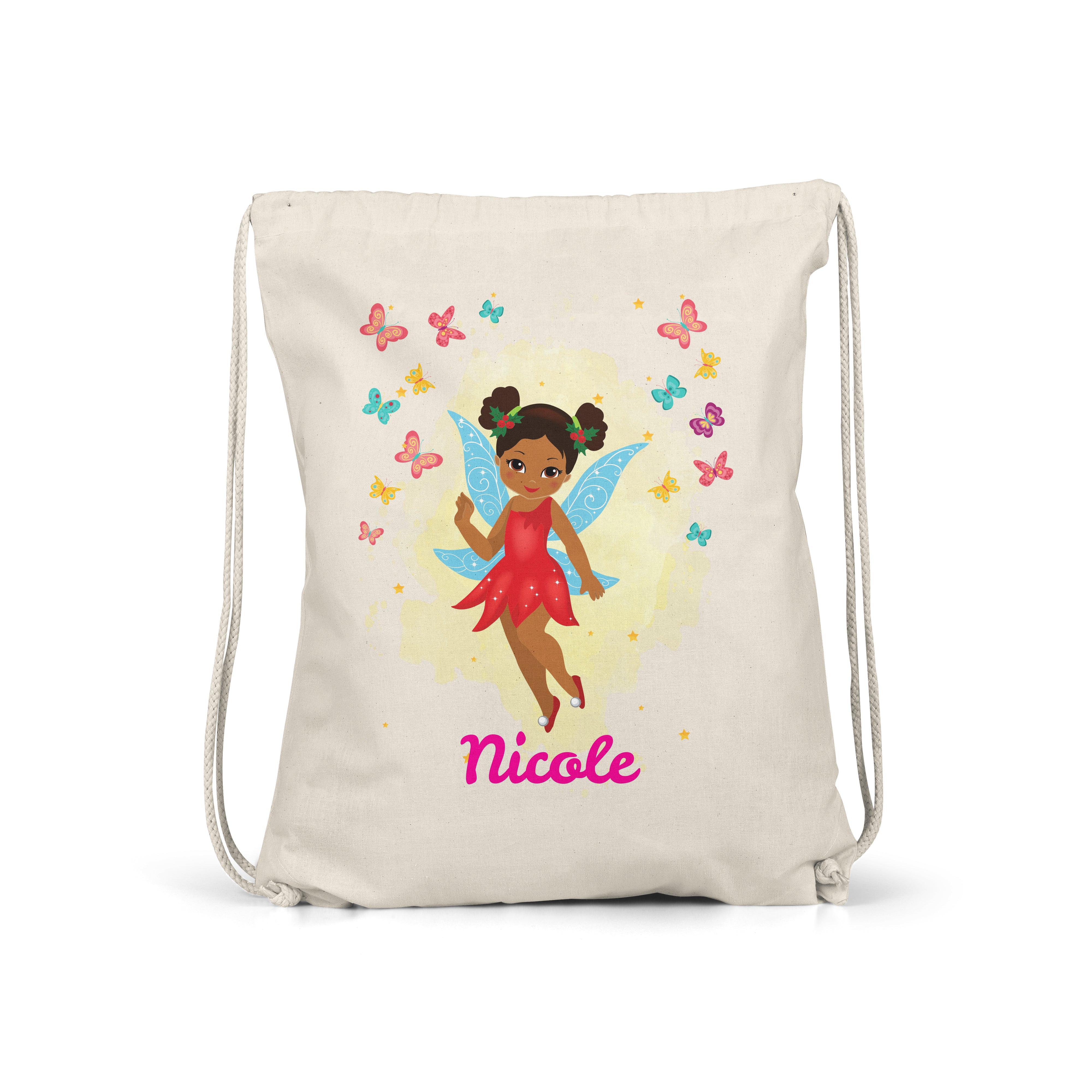 Fairy -  Personalised Kids Gym Bag - Space Buns