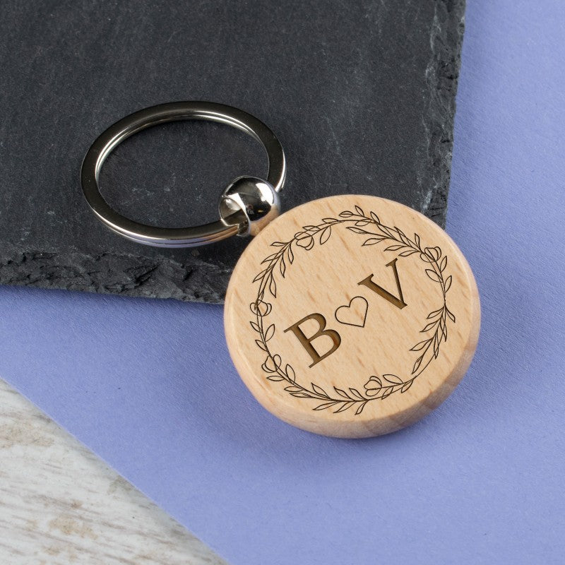 Personalised Round Keyring - Grandmum