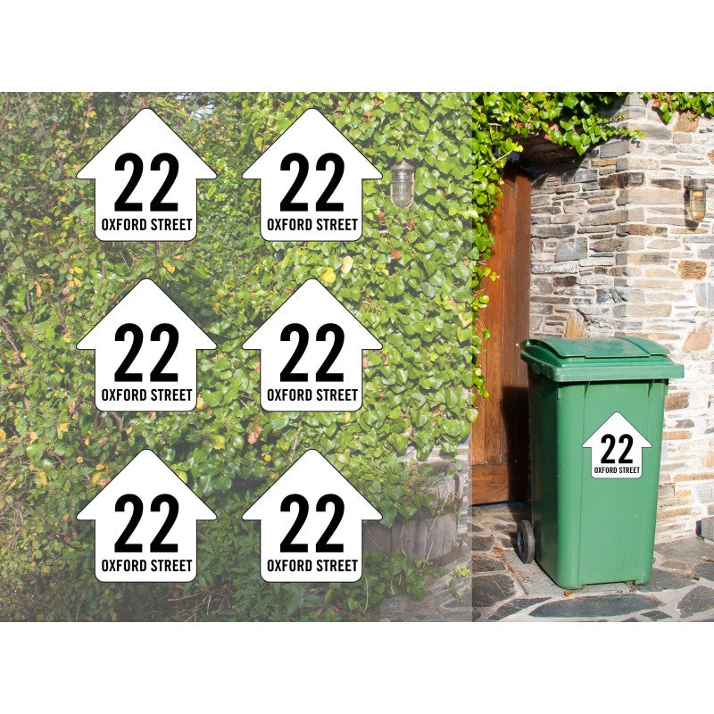 Personalised Bin Sticker - House Number