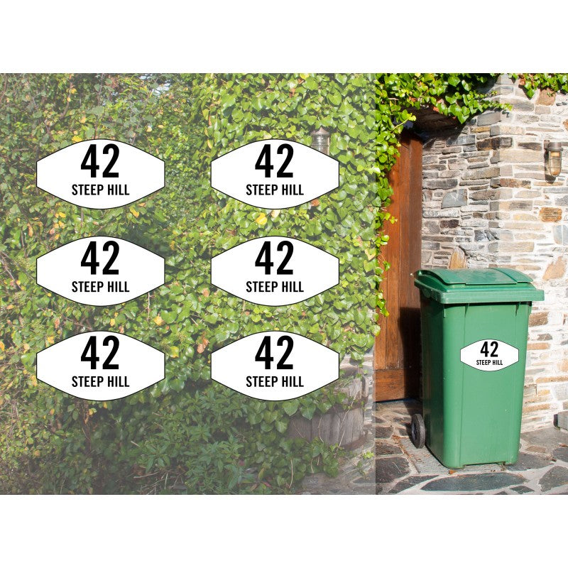 Personalised Bin Sticker - Rounded