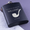 Personalised Metal Hip Flask - Perfect Gift - Any Message - Smoke up!
