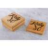 Personalised Engraved Wooden Bamboo Coaster Rectangle - Heavy