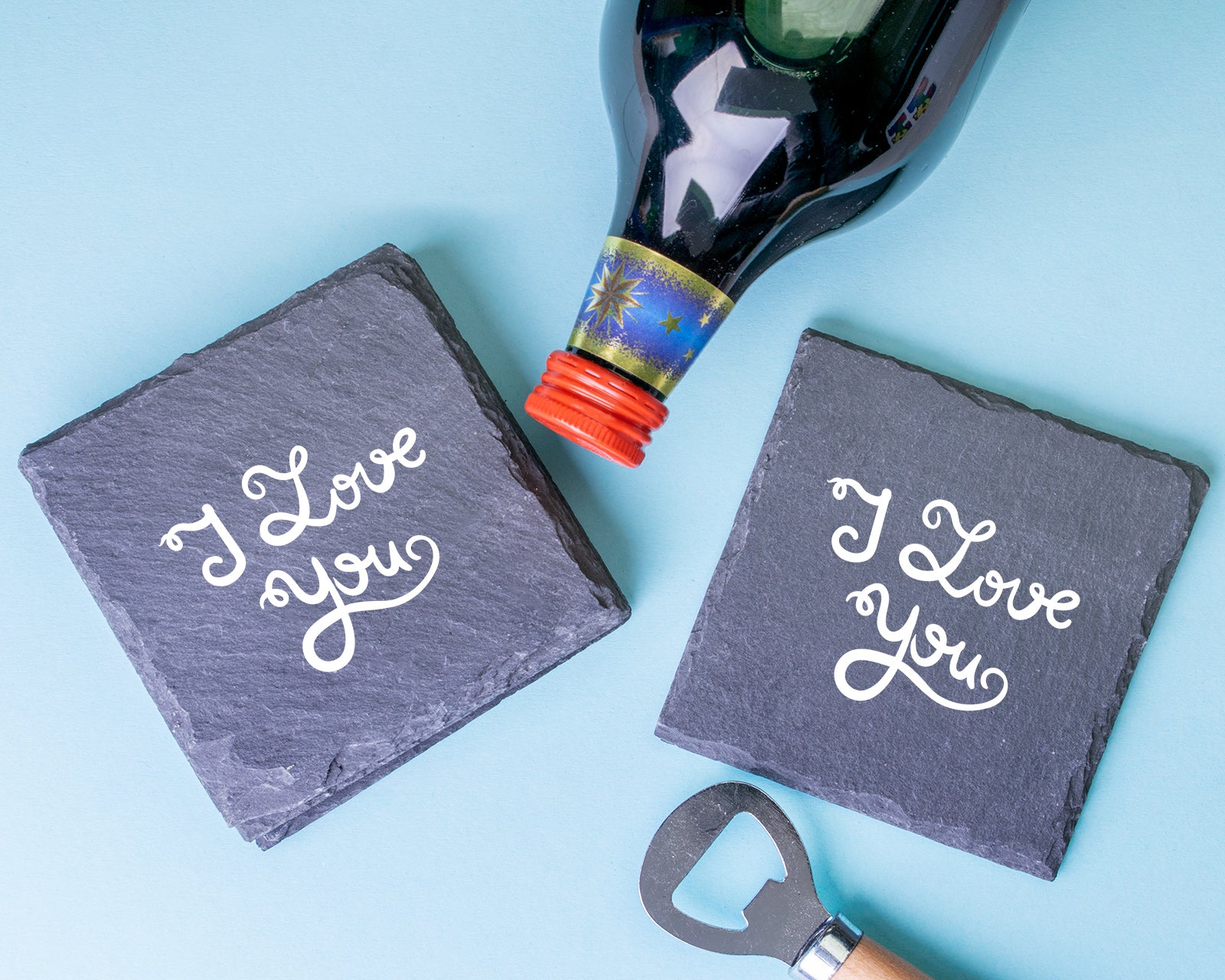 Personalised Engraved Slate Coaster Square - No Stains Here!