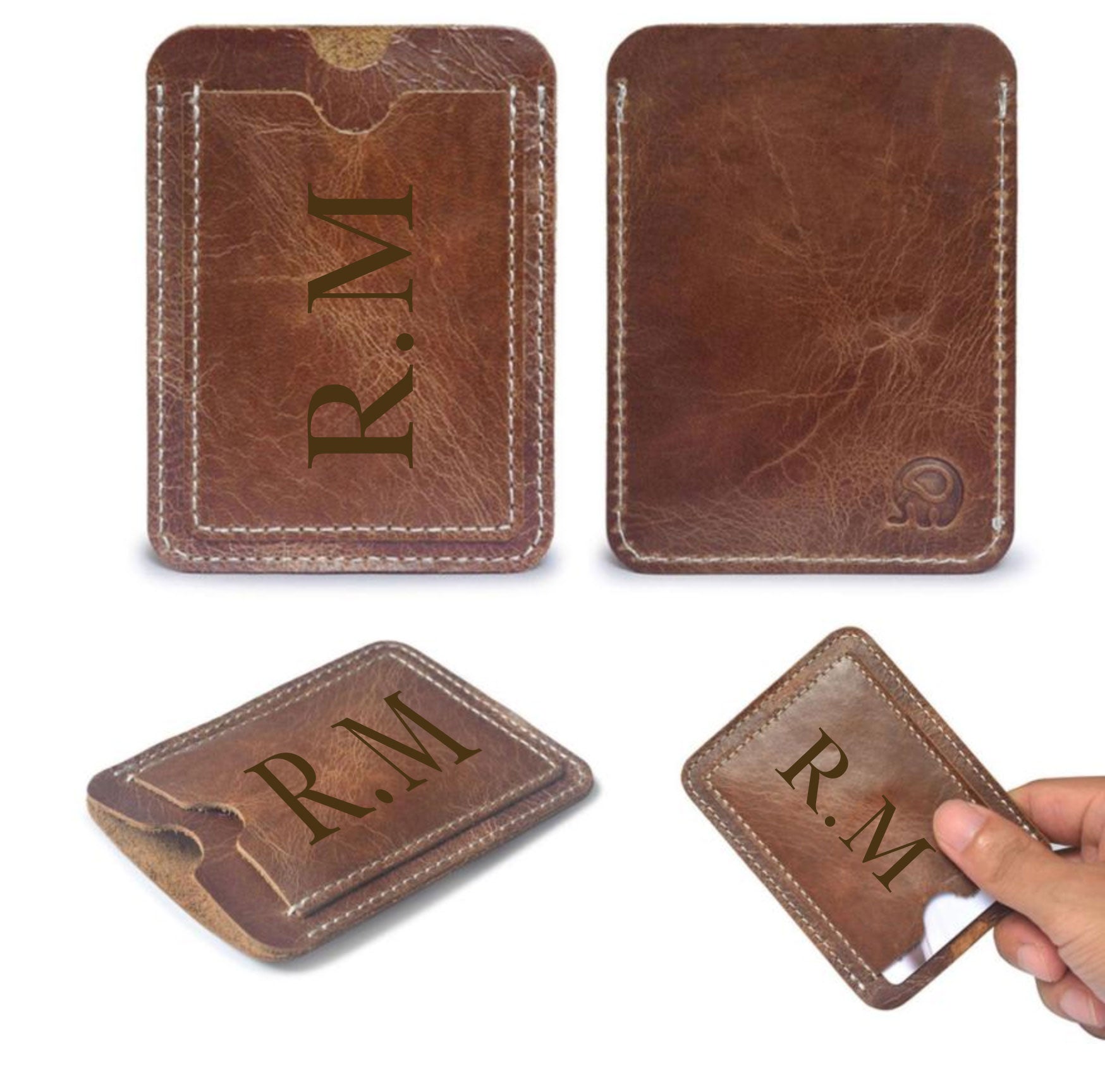 Personalised Leather Sleeve Wallet