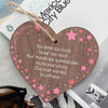Friendship Best Friend Sign Shabby Chic Wood Hanging Heart Plaque Thank You Gift