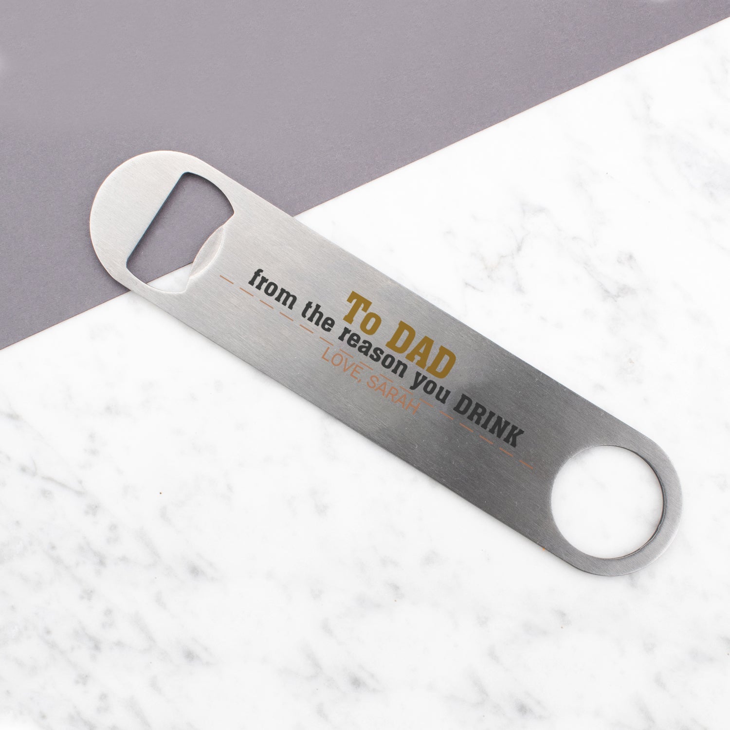 Gift for Dad Personalised Engraved Bottle Opener Special Day Metal Opener