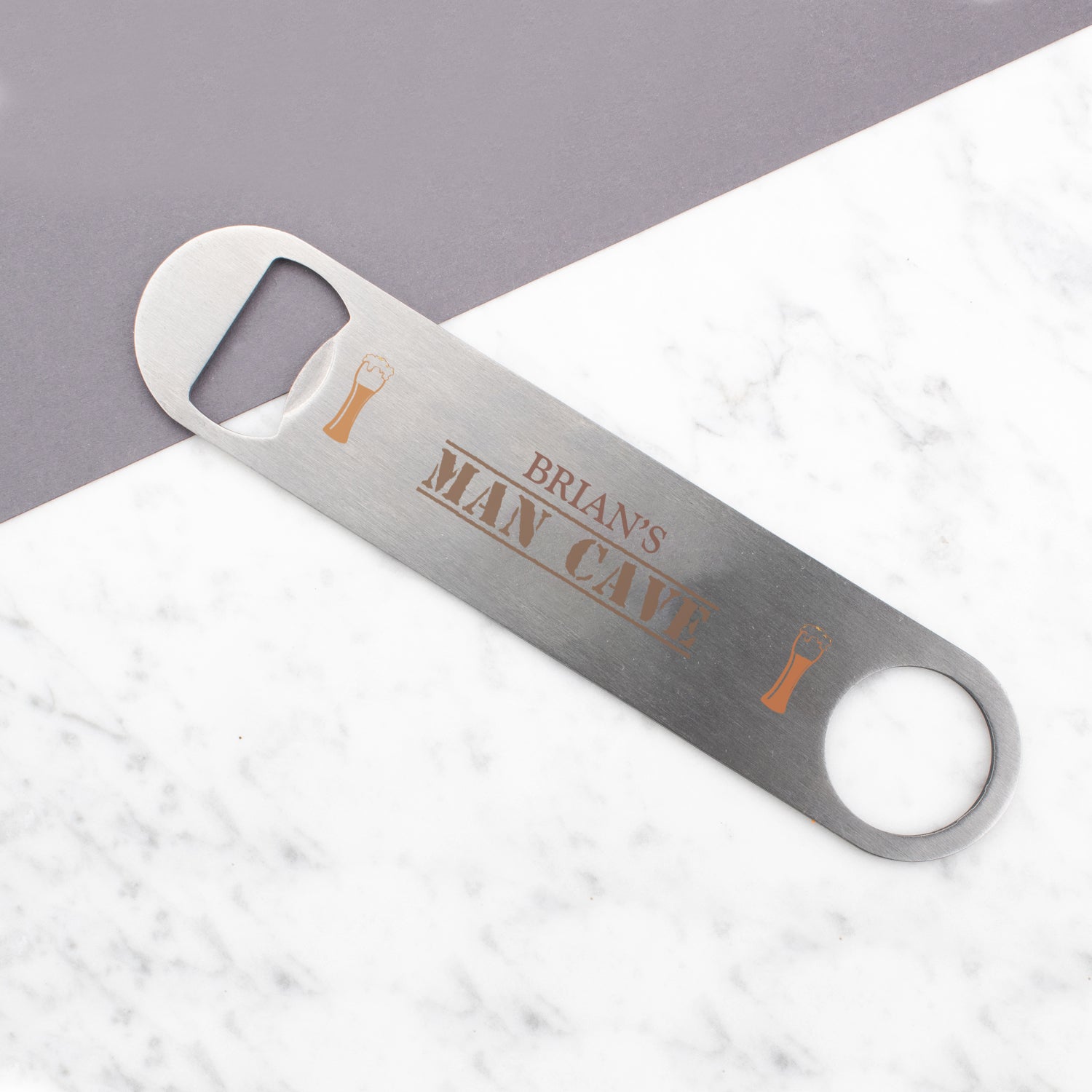 Personalised Engraved Bottle Opener Man Cave Funny Gag Gift Any Custom Text