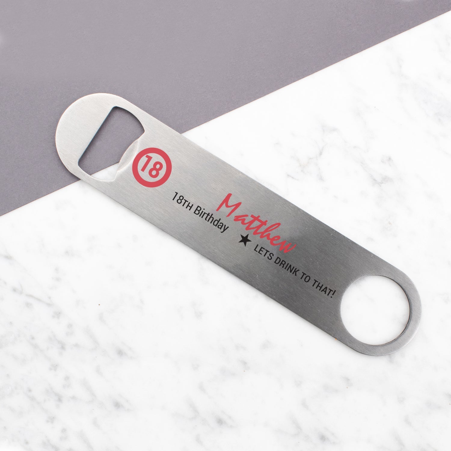 Personalised Engraved Bottle Opener 18th Birthday Any Text Fully Customisable