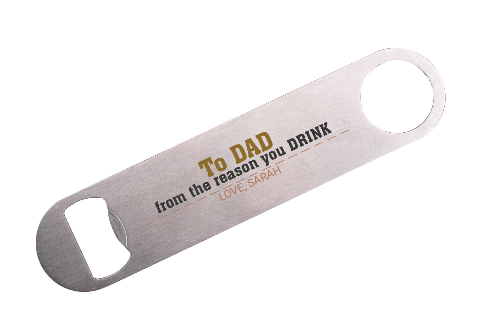 Gift for Dad Personalised Engraved Bottle Opener Special Day Metal Opener