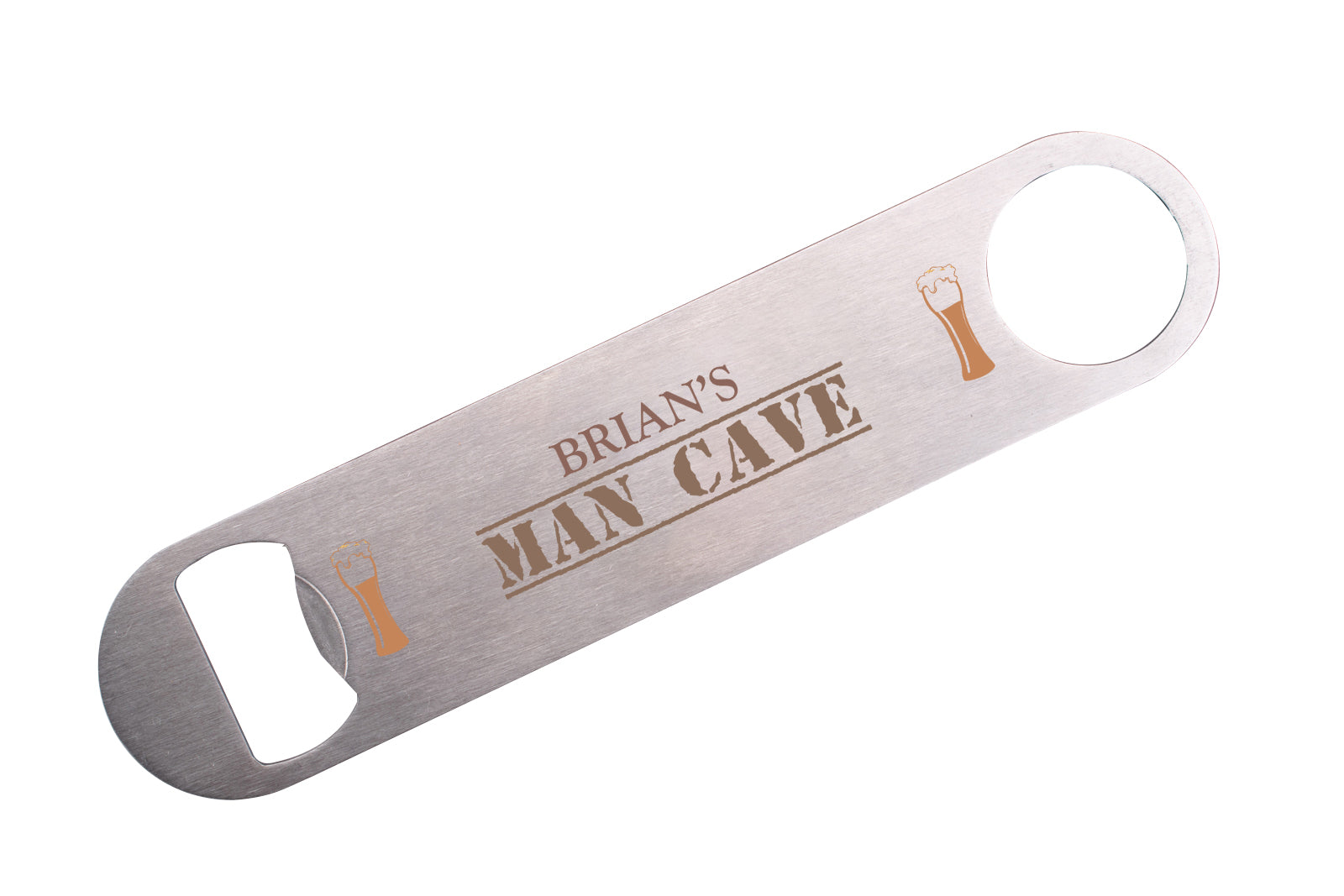 Personalised Engraved Bottle Opener Man Cave Funny Gag Gift Any Custom Text