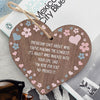 Friendship Plaque Engraved Hanging Heart Gift For Best Friend Birthday Thank You