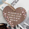 Load image into Gallery viewer, Cute Mum Gift Best Friend Wooden Heart Mother Daughter Gift Birthday Xmas Gift