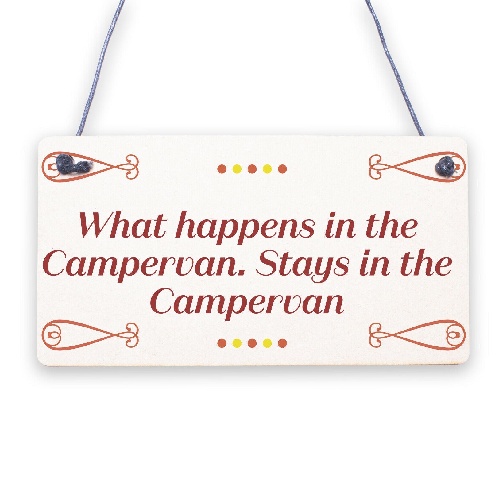 Campervan Camper Caravan Motorhome VW Gifts Travel Holiday Hanging Door Sign