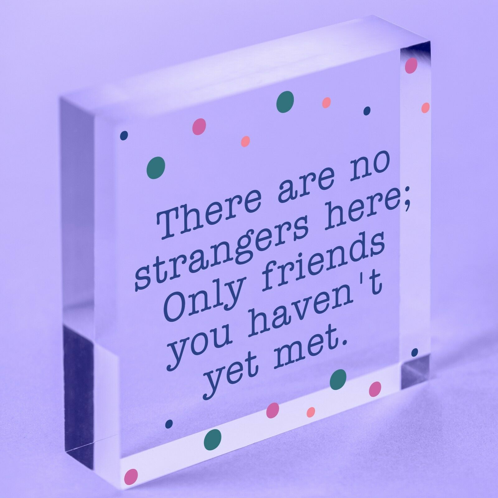 Thank You For Being A Great Friend Acrylic Block Plaque Friendship Gift