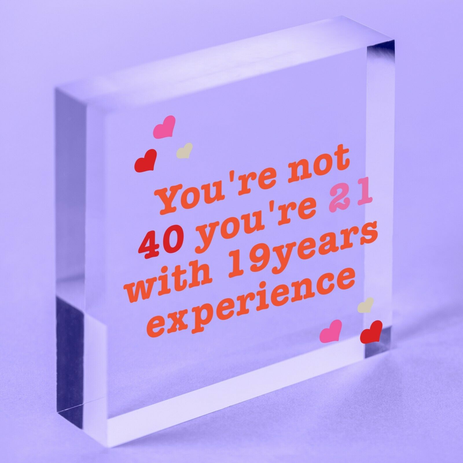 40th Birthday Gifts Funny Acrylic Plaque Gift For Him Her Friend Rude Gift