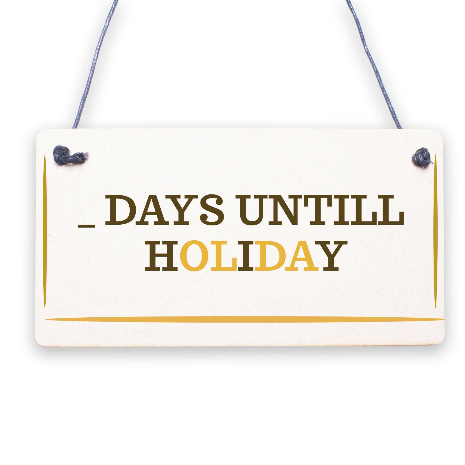Chalkboard Days Until New York America Holiday Countdown Plaque Sign Gifts